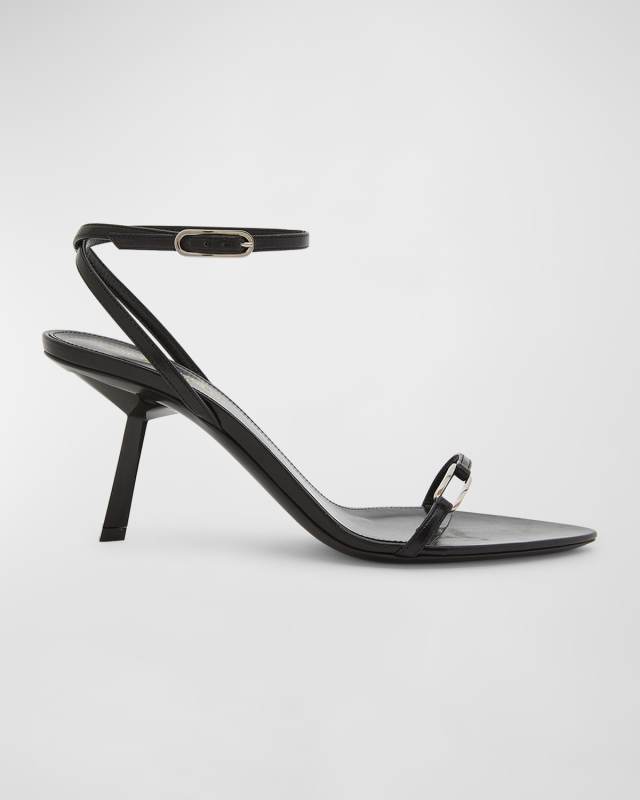 Kitty Leather Ankle-Strap Sandals