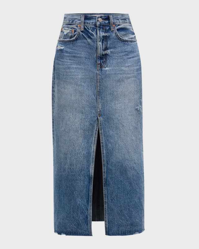 Alice Denim Midi Skirt