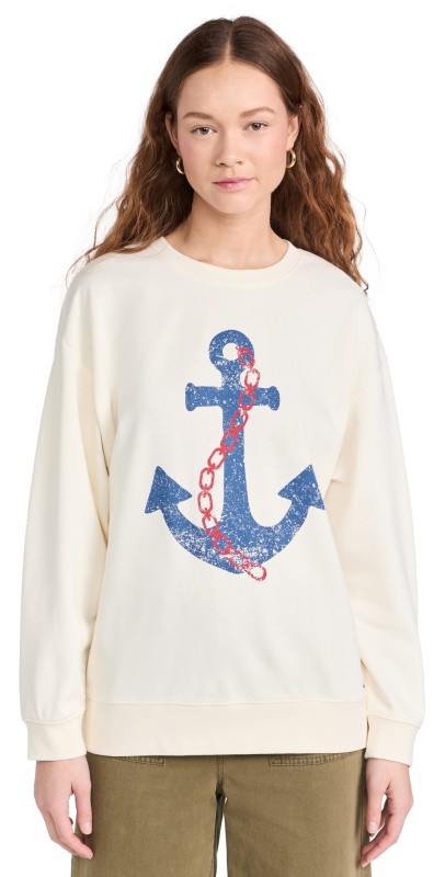 South Parade Alexa Anchor Sweatshirt Off White