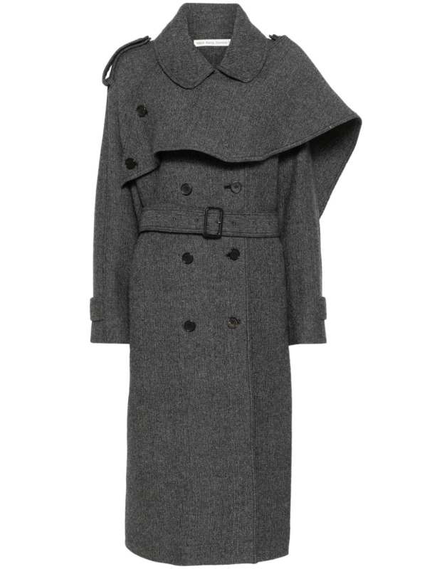 double-breasted trench coat