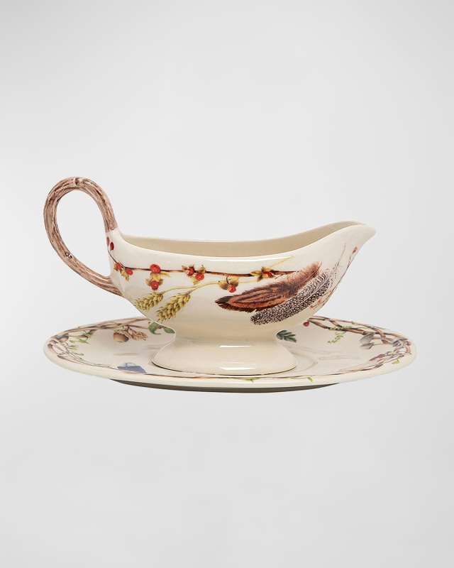 Forest Walk Sauce Boat and Stand