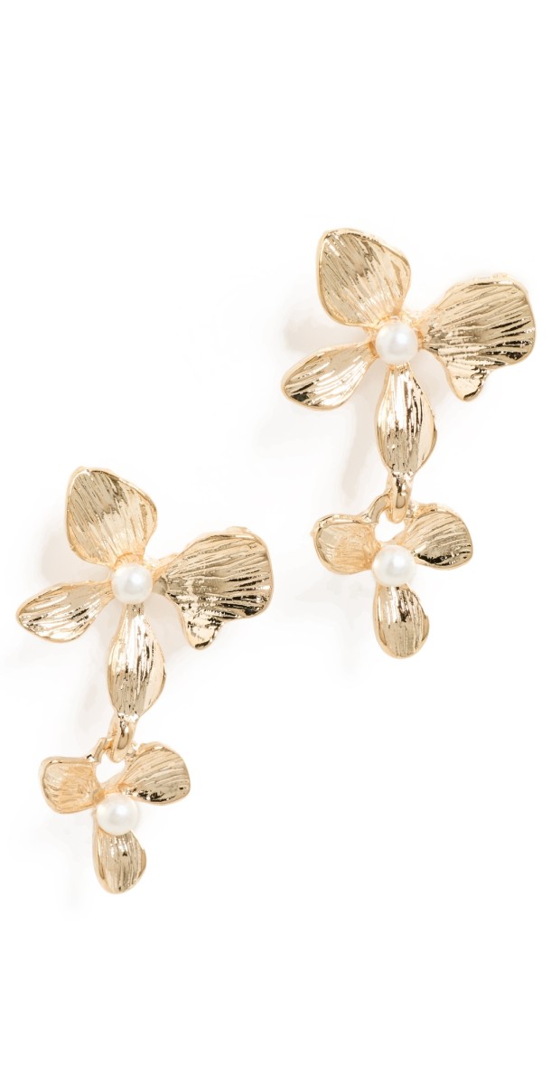 SHASHI Apana Pearl Earrings Gold