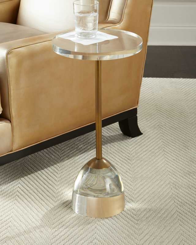 Brass & Acrylic Martini Table