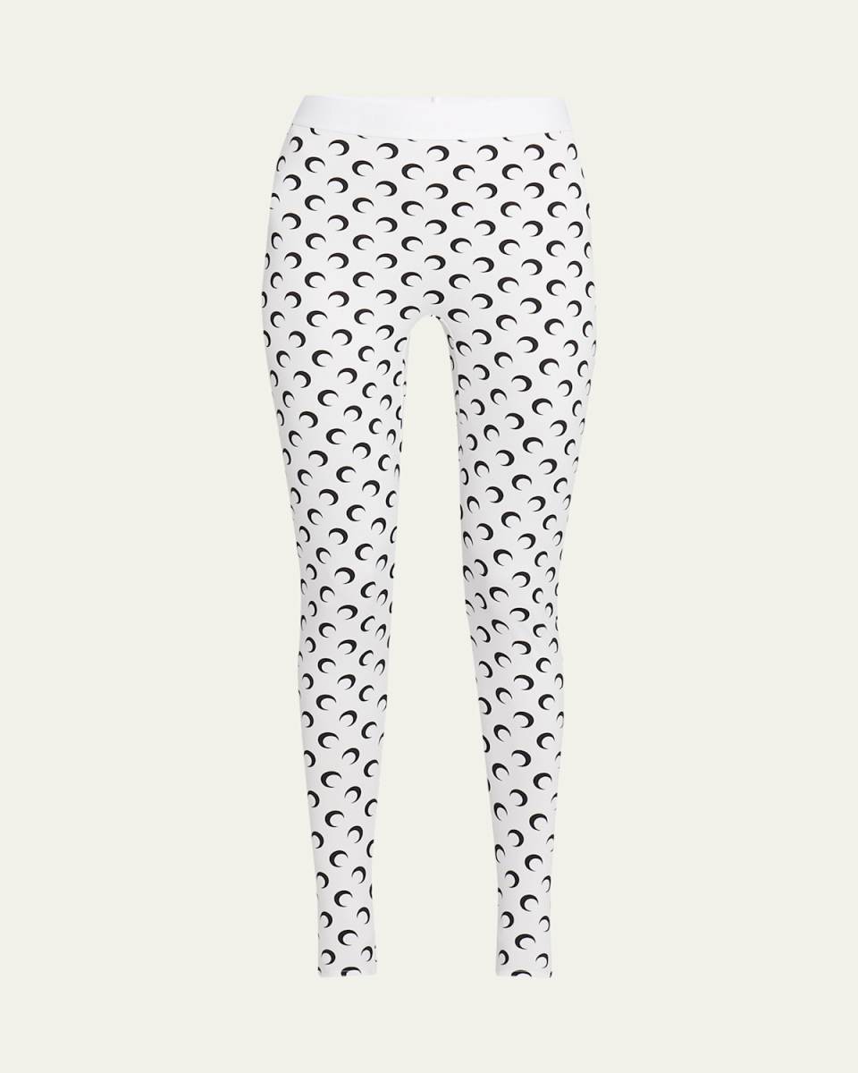 Moon-Print Stirrup Leggings