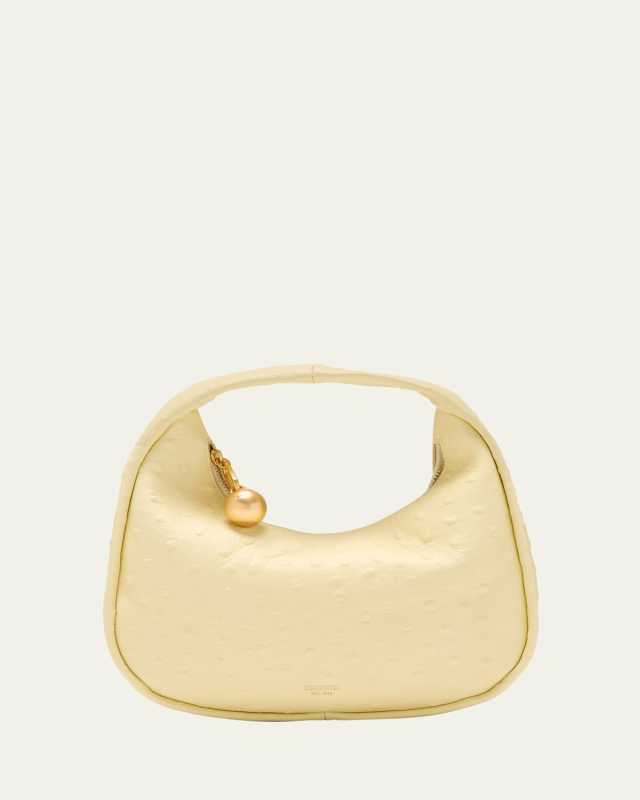 Clara Small Textured Top-Handle Bag