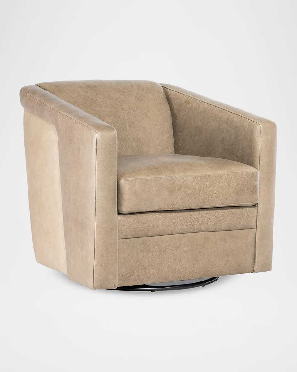 Lorelai Leather Swivel Chair