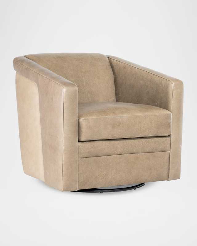 Lorelai Leather Swivel Chair