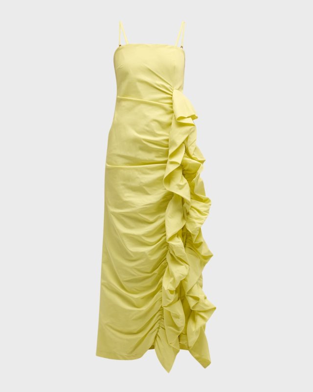Sadie Sleeveless Ruffle Maxi Dress