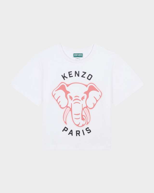 Girl's Elephant Graphic Logo-Print T-Shirt, Size 6-14