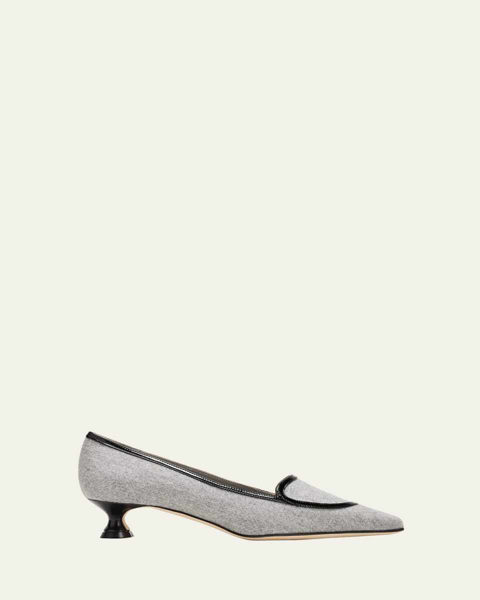 Rufo Wool Loafer Pumps