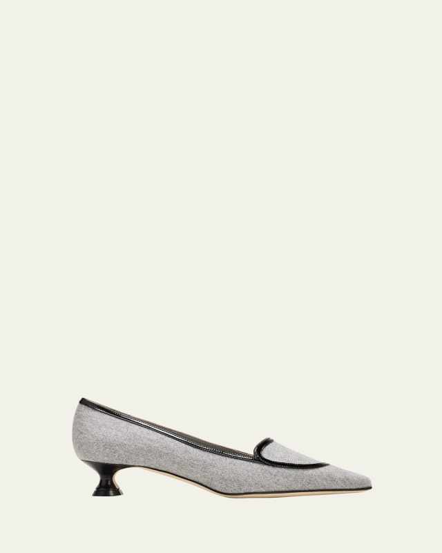 Rufo Wool Loafer Pumps