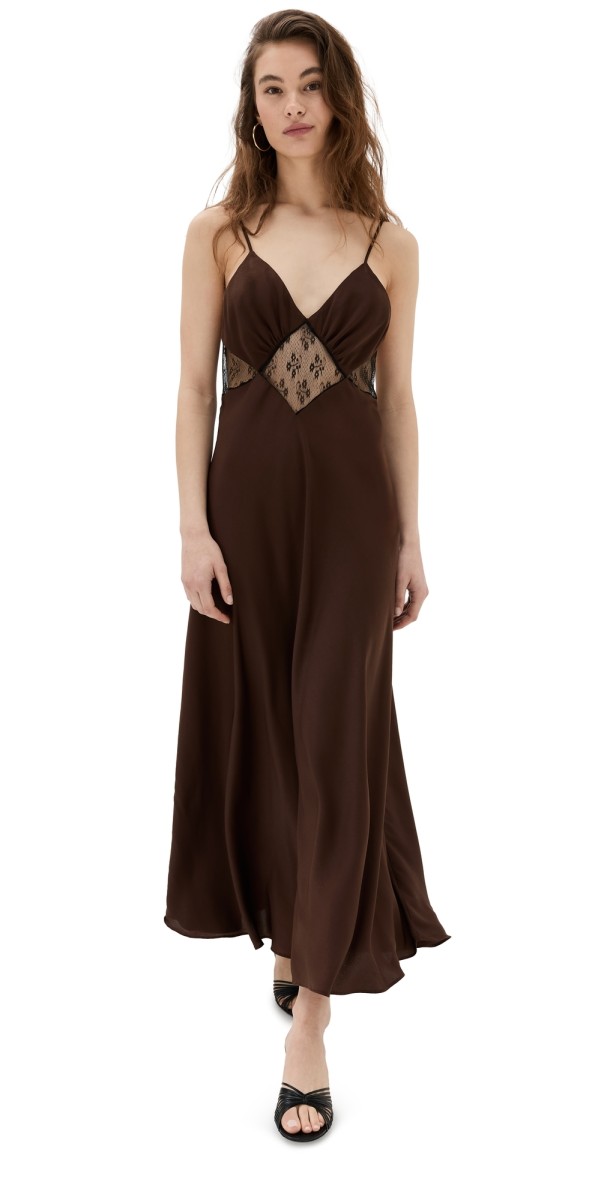 Favorite Daughter The Manifest Dress Dark Chocolate