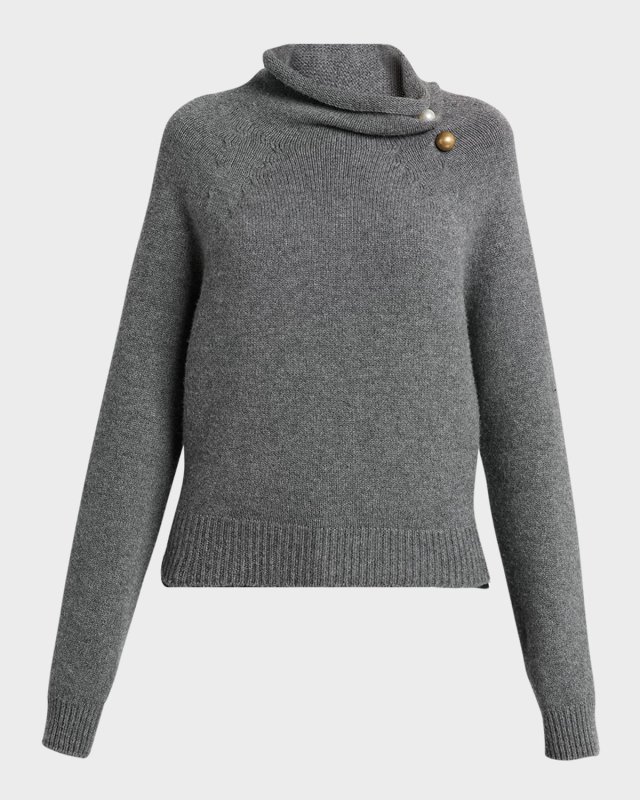 Cashmere Embellished Turtleneck