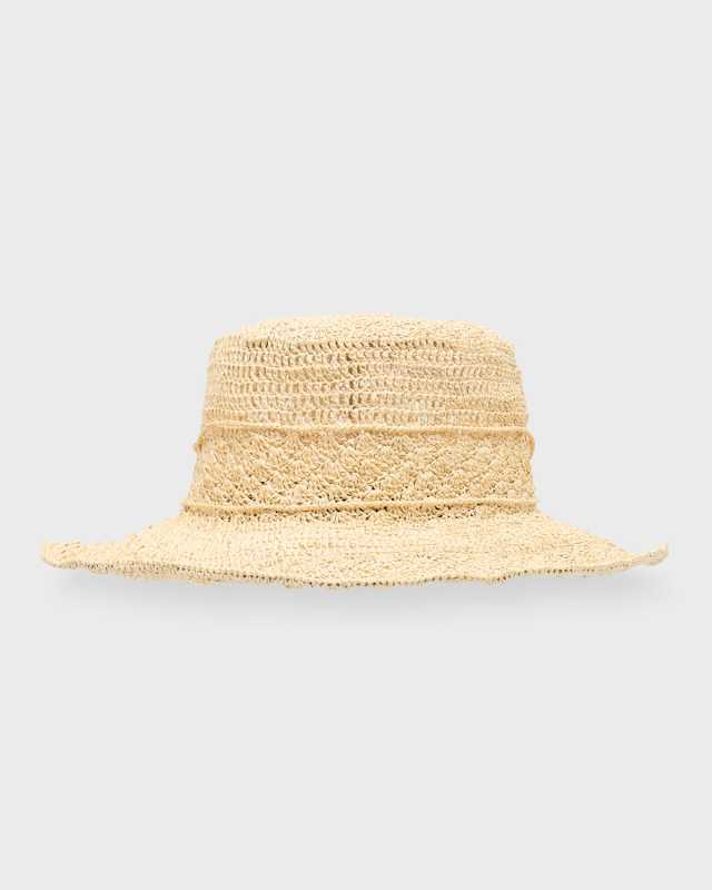 Seashells Hippie Bucket Hat With Wir