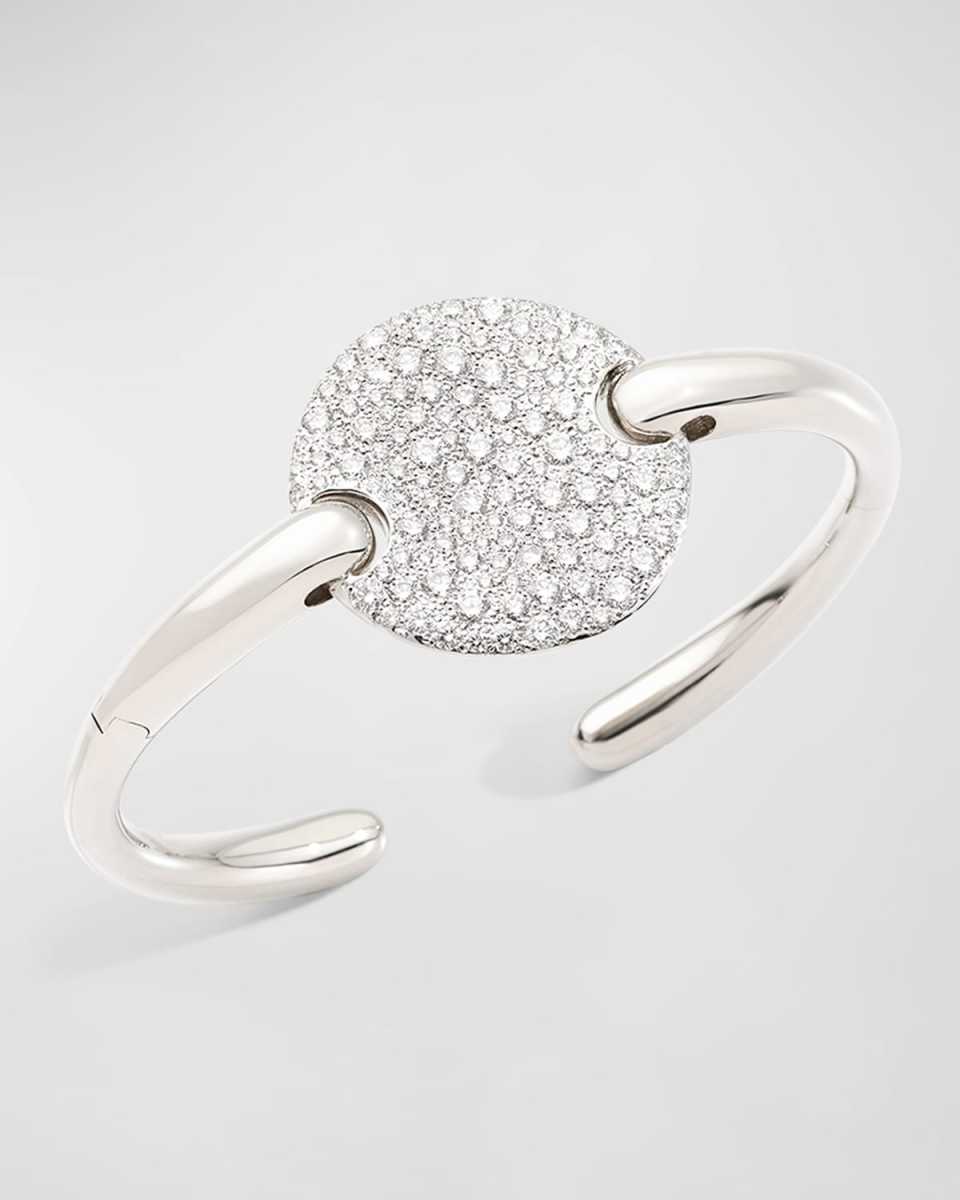 Sabbia 18K White Gold Diamond Cuff Bracelet