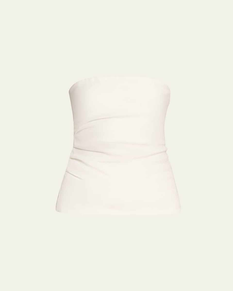 Dorian Strapless Pleated Bodice