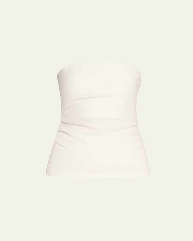 Dorian Strapless Pleated Bodice