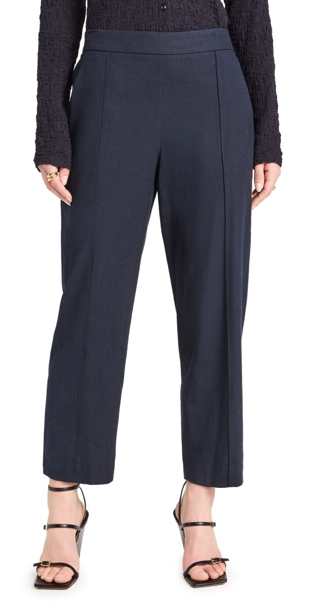 Vince Mid Rise Tapered Pull On Pants Marina