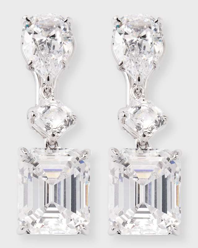 Cubic Zirconia Drop Earrings