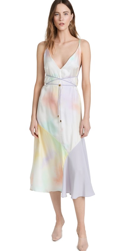 BROGGERaritidi Dress Silk Twill Tie Dye/Lilac