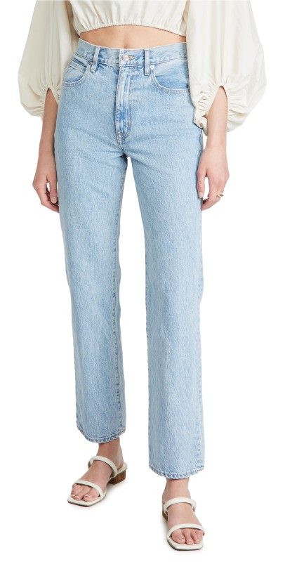 SLVRLAKE London High Rise Straight Jeans Clear Skies