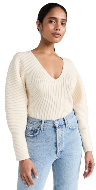 MARA HOFFMAN Olla Sweater Cream