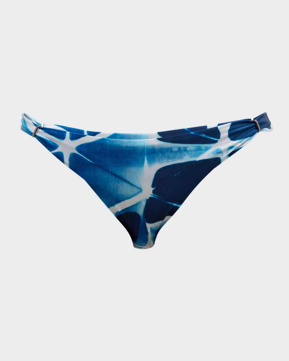 Tie-Dye Geometric Adjustable Bikini Bottoms