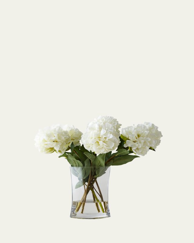 Heavenly Peonies Faux Floral Arrangement