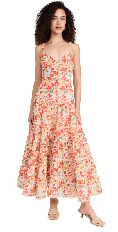 ASTR the Label Tazia Dress Red Multi