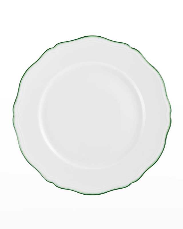 Touraine Double Filet Green Buffet Plate