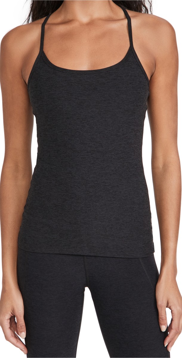 Beyond Yoga Spacedye Slim Racerback Cami Darkest Night