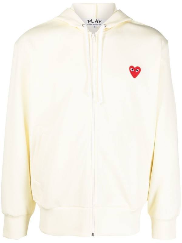 heart logo zipped hoodie