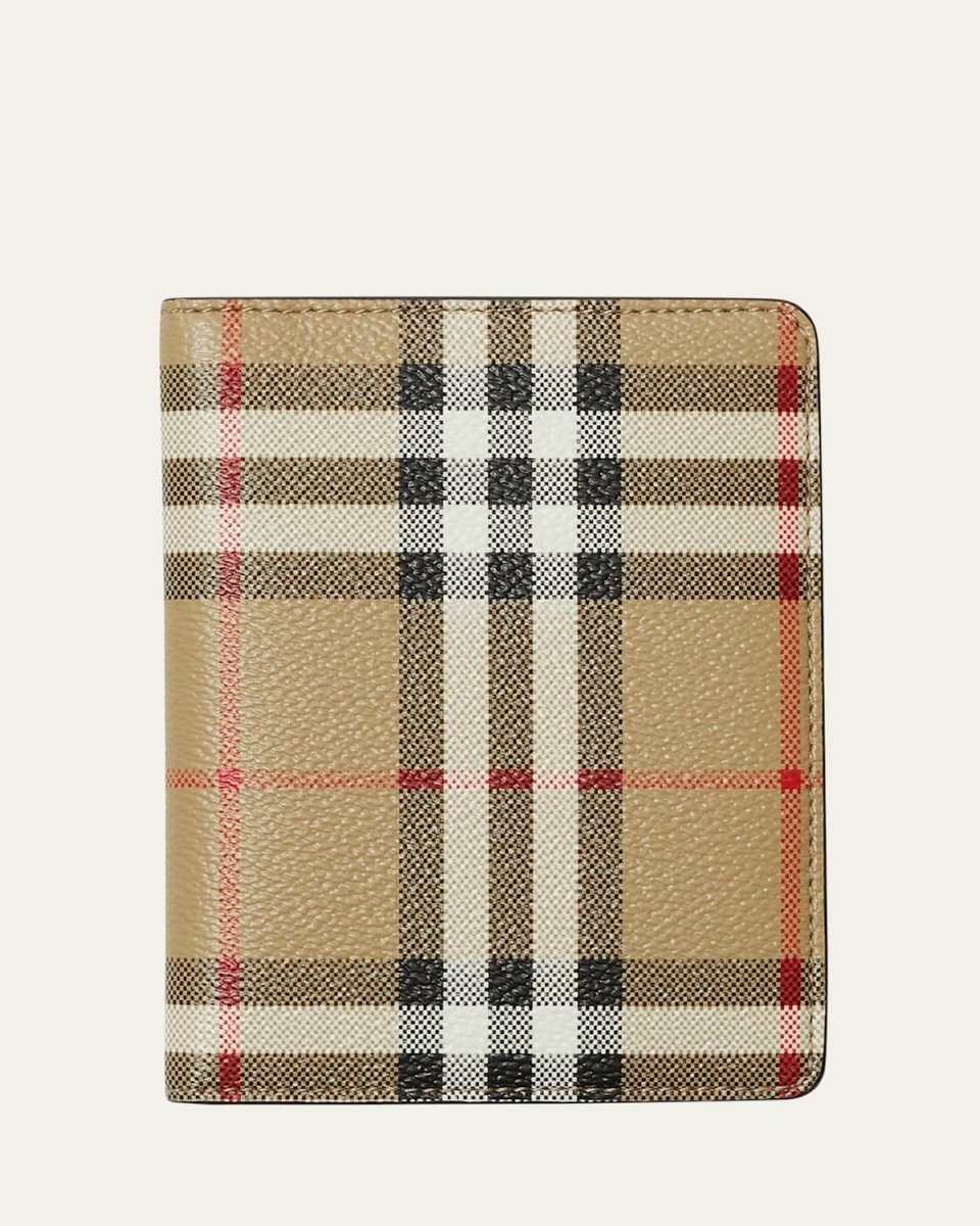 Check Bifold Passport Holder