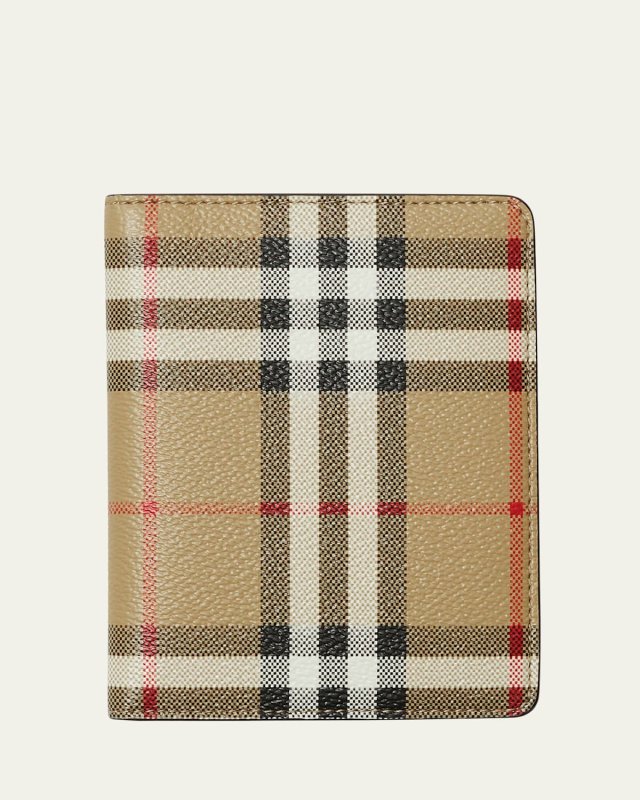 Check Bifold Passport Holder