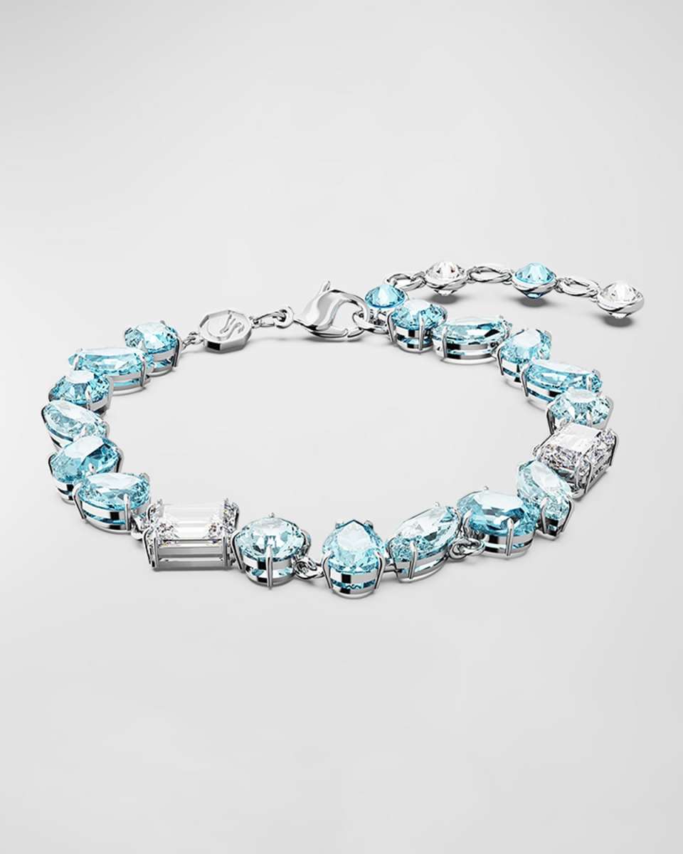 Gema Rhodium-Tone Mix-Cut Crystal Bracelet