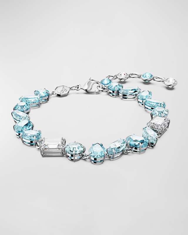 Gema Rhodium-Tone Mix-Cut Crystal Bracelet
