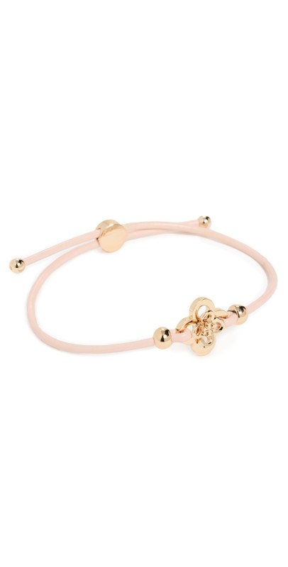 Tory Burch Kira Clover Slider Bracelet Tory Gold/Pink