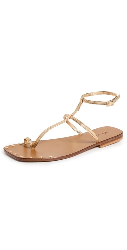 Johanna Ortiz Maze Trek Sandals Caramel/Gold