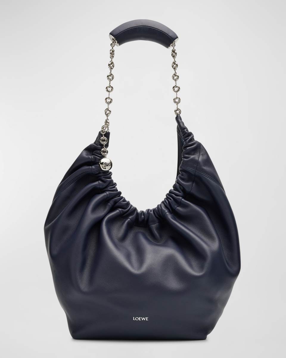 Squeeze Medium Shoulder Bag in Napa Leather