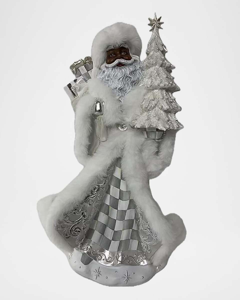 Crystal Palace Gifting Black Santa, 19.5"