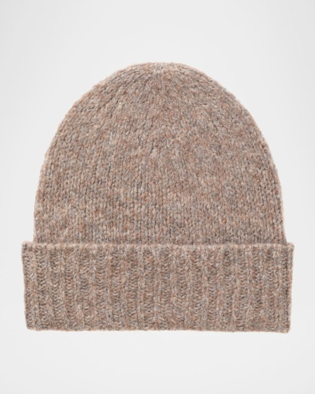 Brushed Cashmere-Silk Beanie
