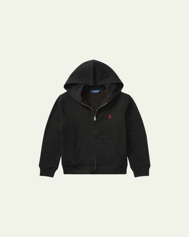 Boy's Knitted Fleece Hoodie, Size 2-7