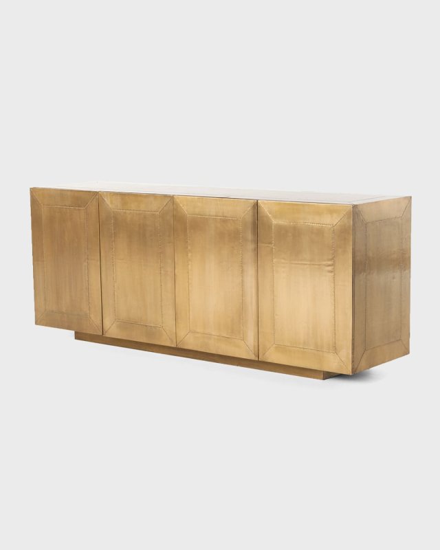 Aged Brass-Covered Sophie Console