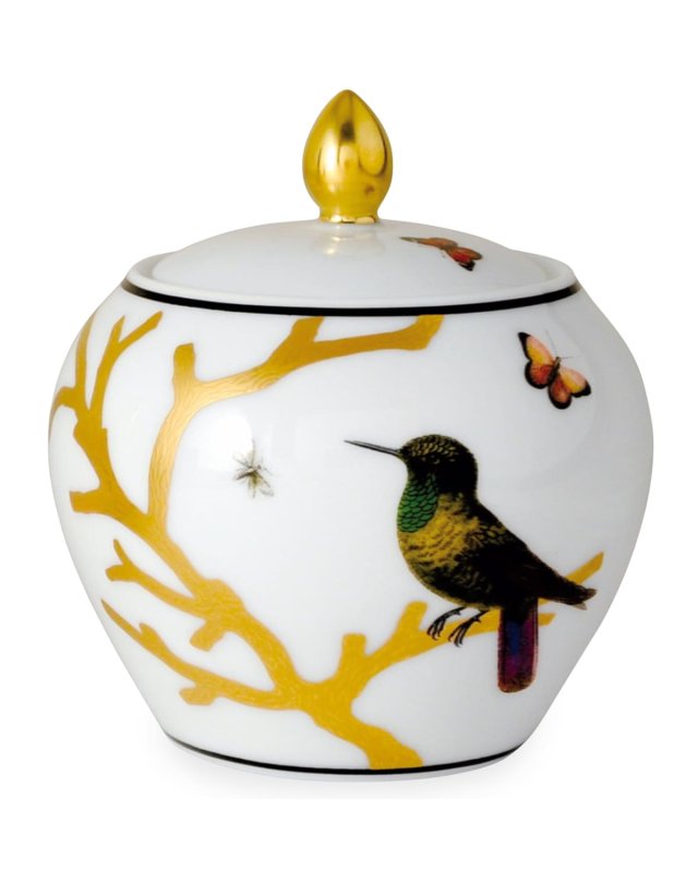 Aux Oiseaux Sugar Bowl, Boule Shape