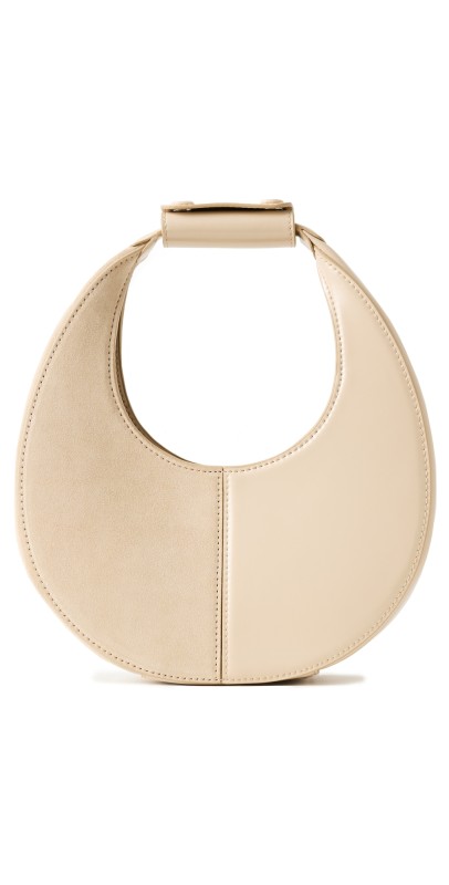 STAUD Mini Moon Split Bag Oat