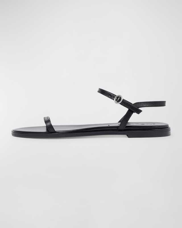 Nettie Leather Ankle-Strap Sandals