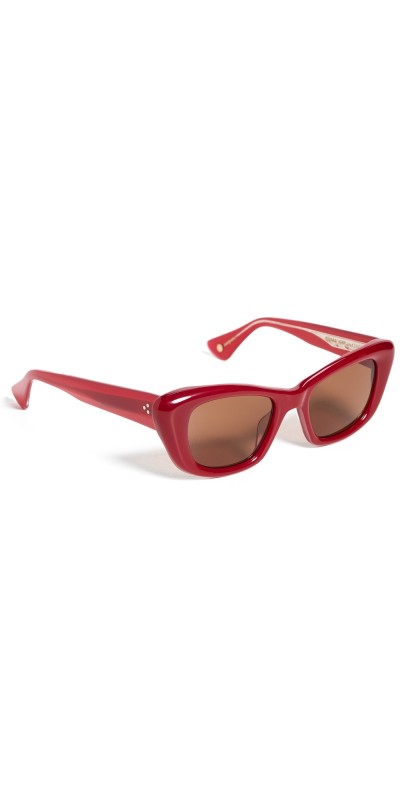 GARRETT LEIGHT Sierra Sunglasses Amulet Red/Oak