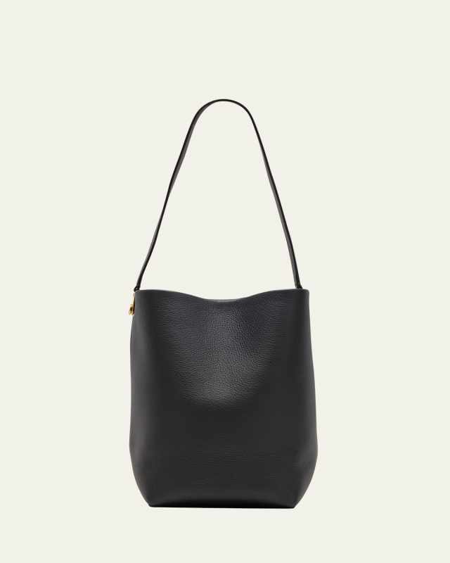 Hook Medium N/S Tote Gold in Lux Grained Calfskin