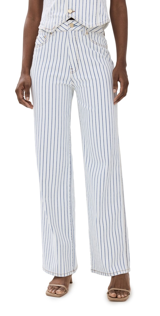 DL1961 Gisele Wide Leg Jeans Nautical Stripe (Vintage)