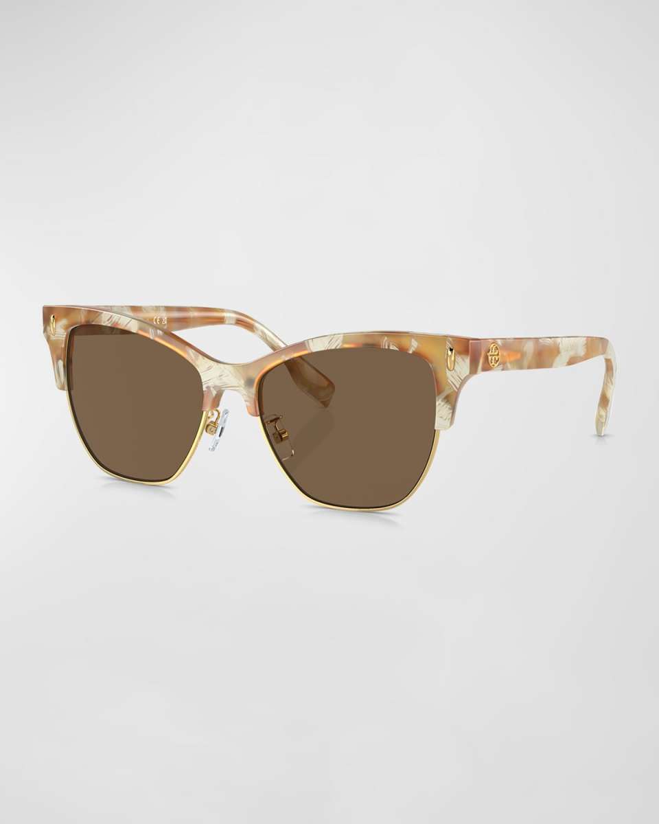 T-Monogram Acetate & Plastic Cat-Eye Sunglasses